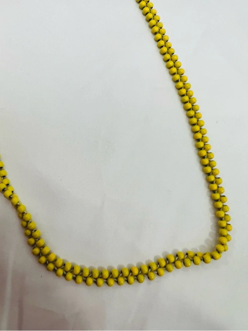 Madewell Yellow Beaded Long Necklace and Bracelet Set - Picture 2 of 4